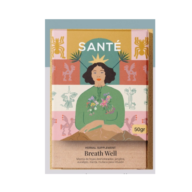 Infusion de Jengibre, Mullaca, Eucalipto y Menta - Breath well granel SANTÉ 50 gr