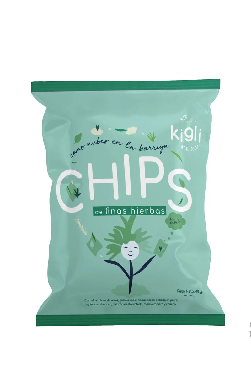 Chips de Finas Hierbas 40g  Kigli