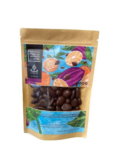 Grageas de Naranja confitada con chocolate y leche 54% Cacao Linaje 50g