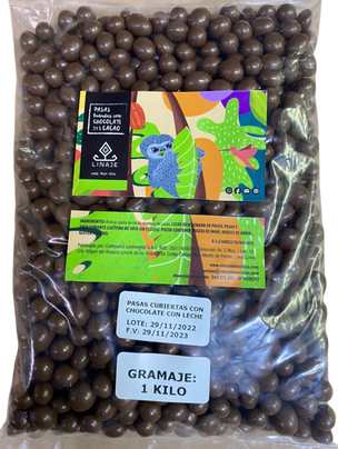 Grageas de granos de cacao con chocolate y leche 54% Cacao Linaje 1Kg