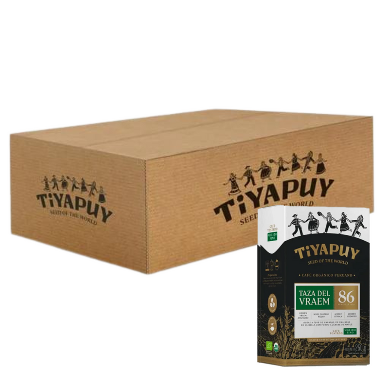 Cafe Organico Tostado Molido 86 Puntos TIYAPUY x 250g