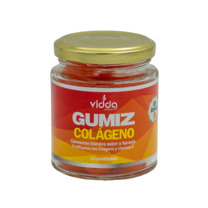 Gomas Gumiz colágeno sabor naranja 60 unidades