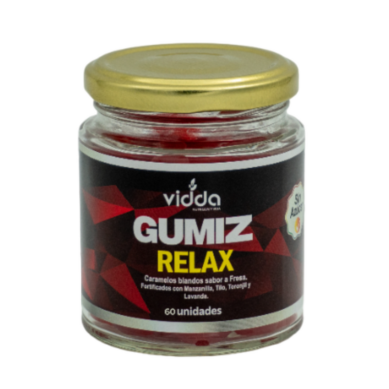 Gomas Gumiz relax sabor fresa  60 unidades