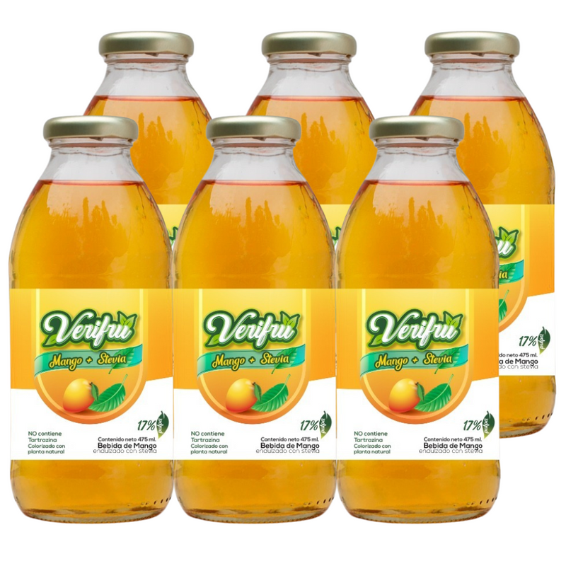 Bebida de Mango con Stevia Verifru Pack 12 x 475ml