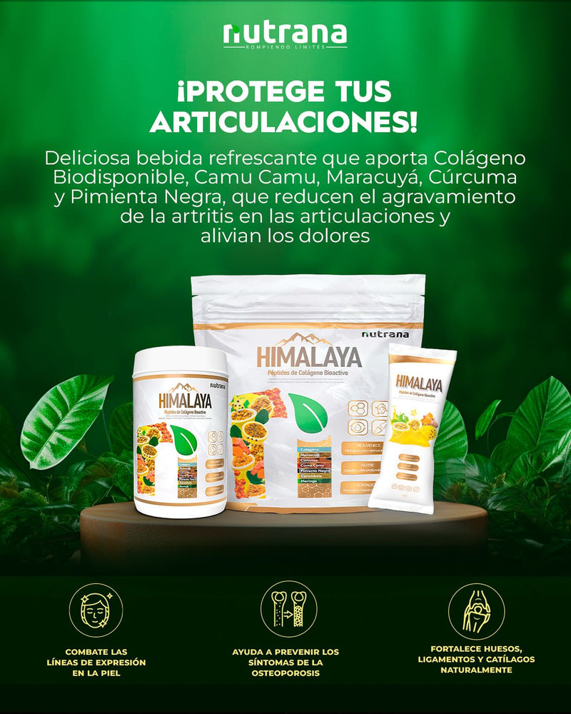 Colágeno Hidrolizado Bioactivo Himalaya Nutrana 300g (30 Sachets)