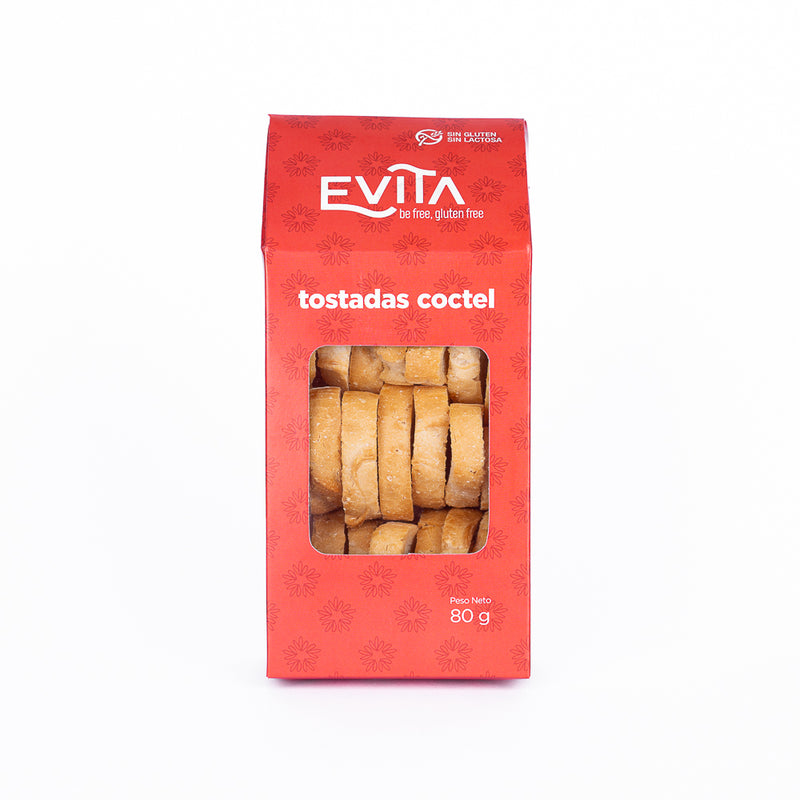 Tostada coctel sin gluten Evita 80g