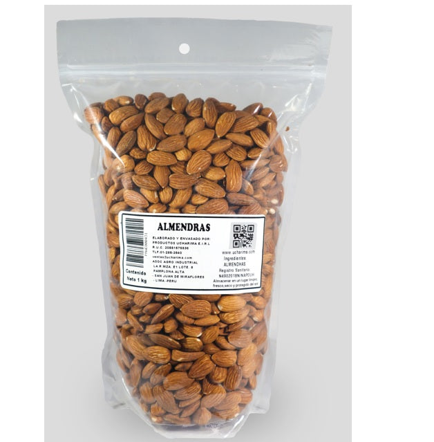 Almendras enteras sin cascara a granel x  1 Kg