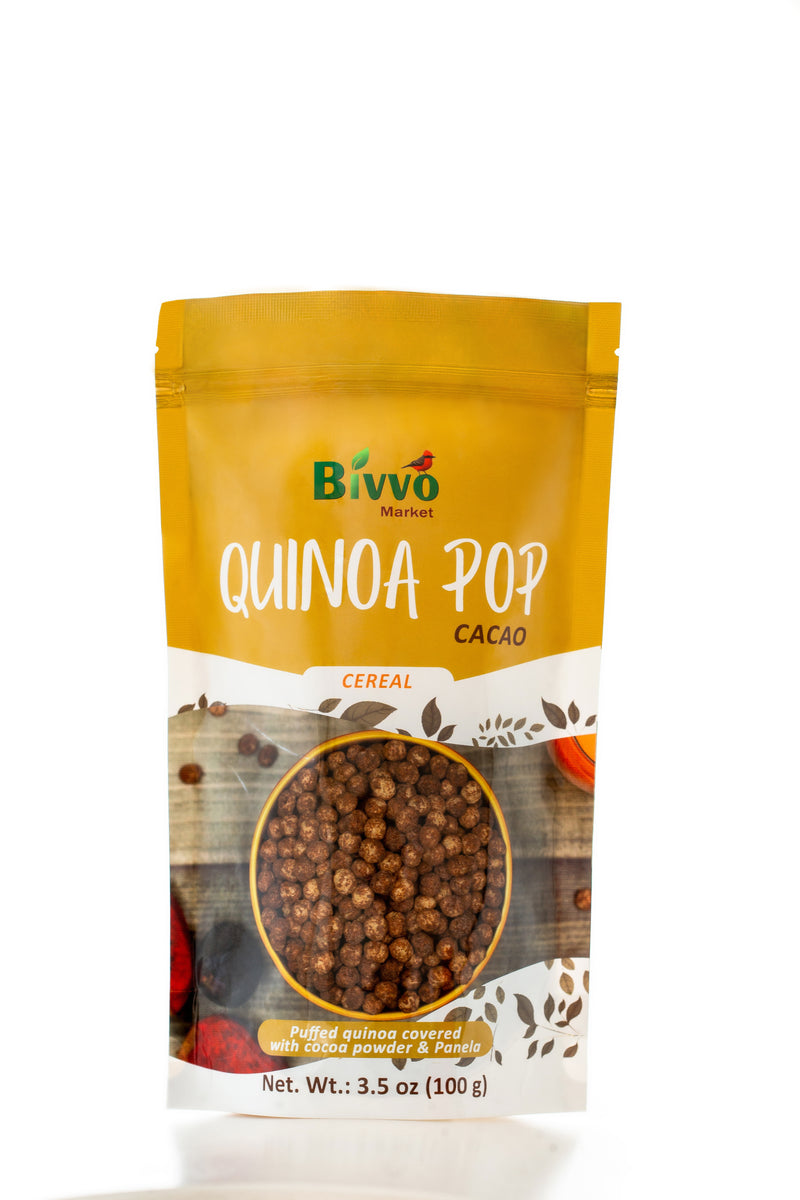 Cereal de Quinua Pop con Cacao Bivvo Market 100g