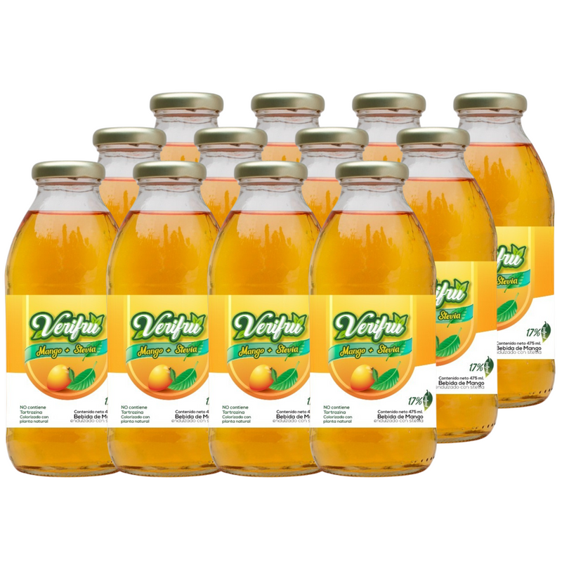 Bebida de Mango con Stevia Verifru Pack 12 x 475ml