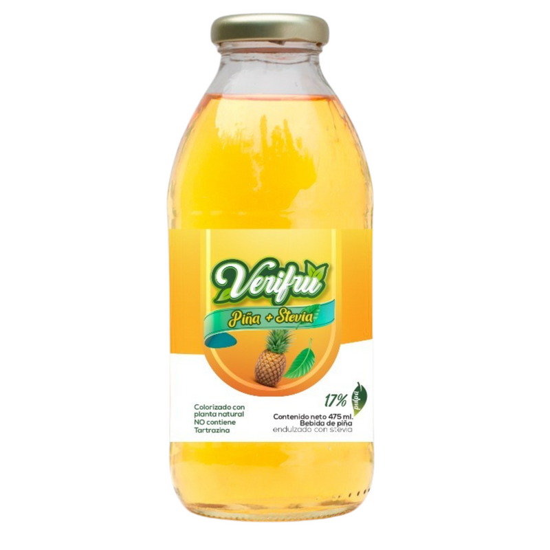 Bebida de Piña con Stevia Verifru Pack 12 x 475ml