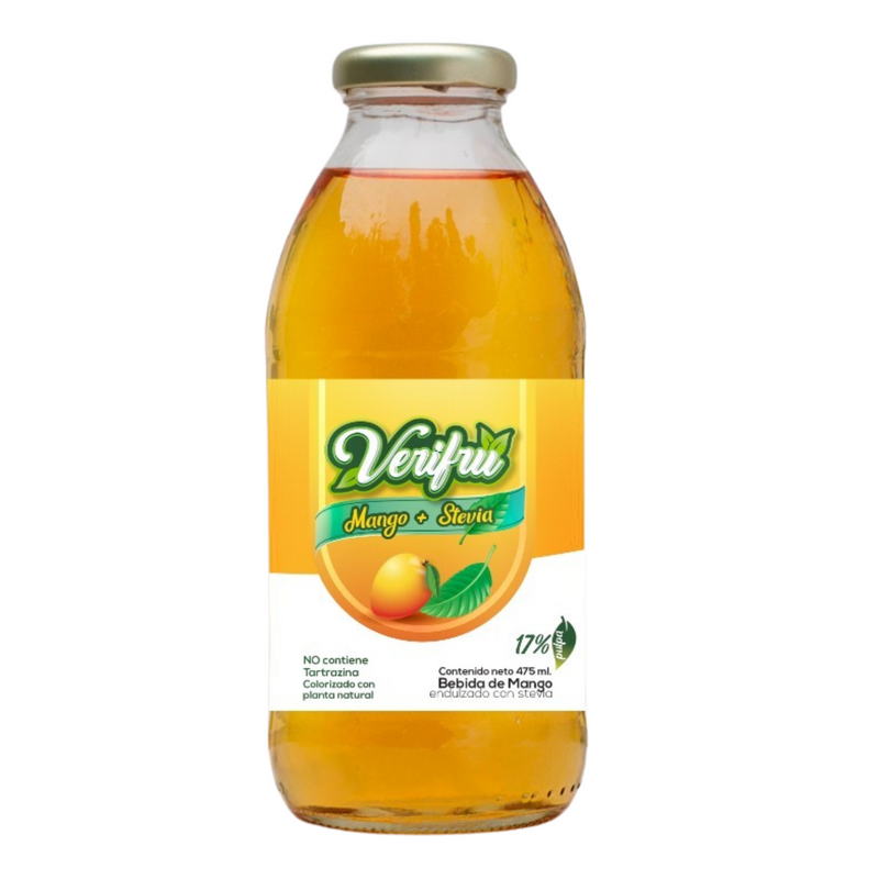 Bebida de Mango con Stevia Verifru Pack 12 x 475ml