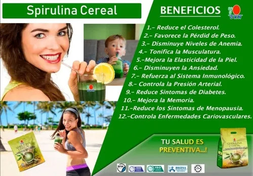 Spirulina Cereal DXN 30 x 30g  (Fuente de Nutricion & Hierro)