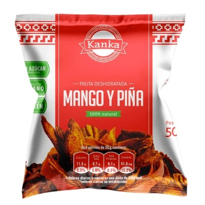 Mango y Piña Deshidratada Kanka 50g