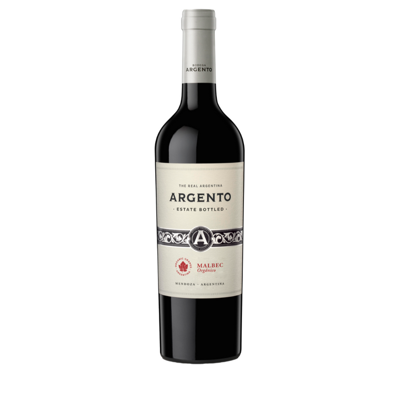 Vino Tinto  Malbec fresco y frutado  Organico 750 ml   Argento