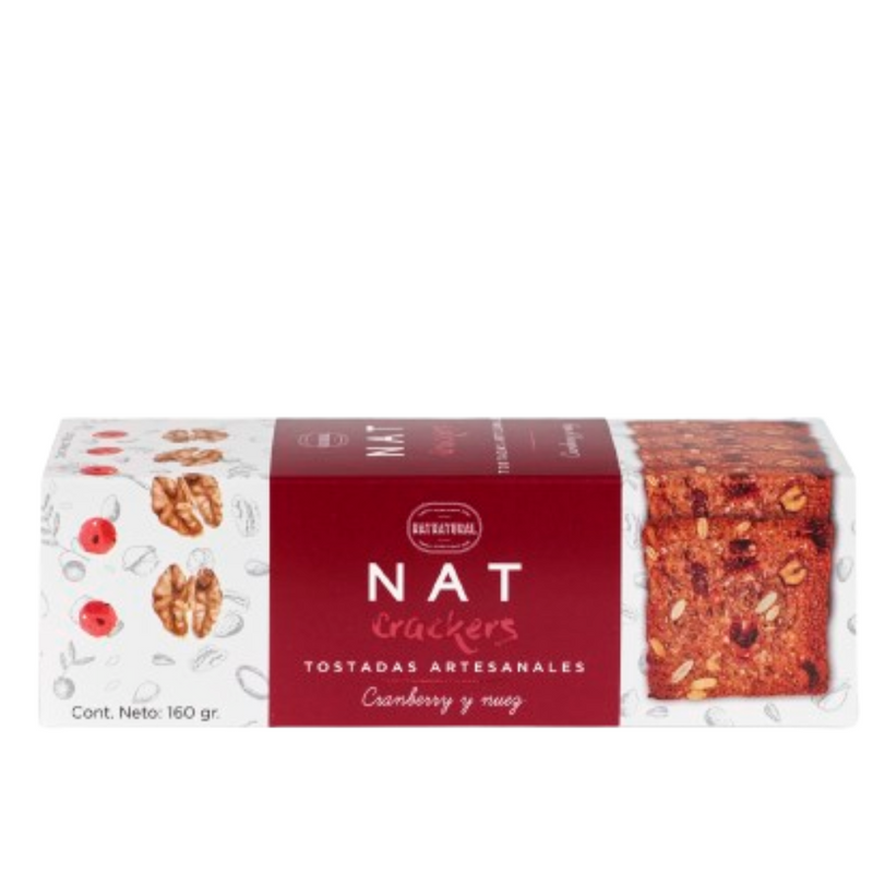 Tostadas con Cranberry y Nuez 160g Natnatural