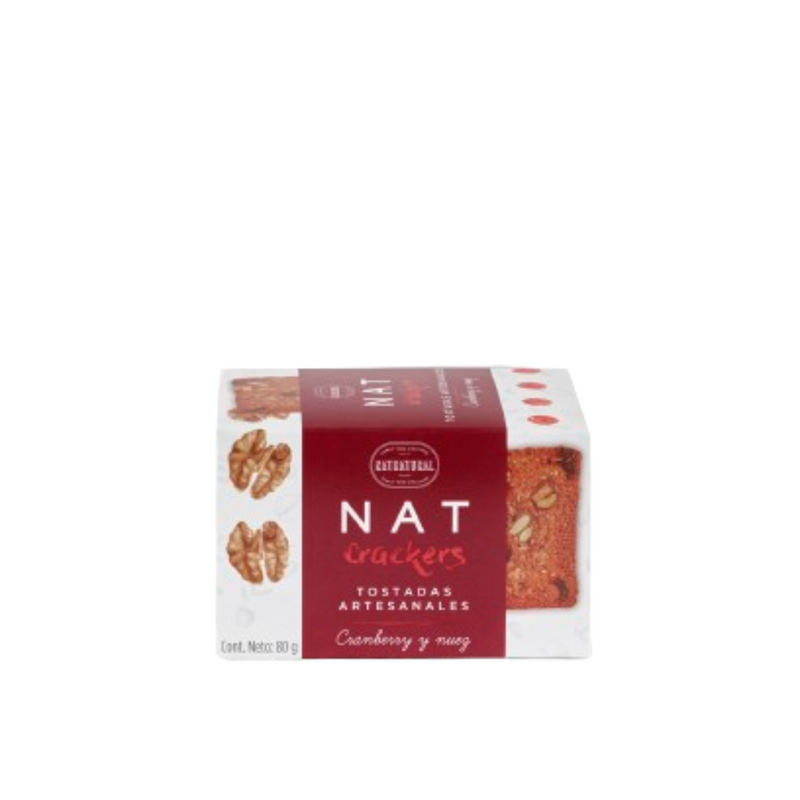 Tostadas con Cranberry y Nuez 80g Natnatural