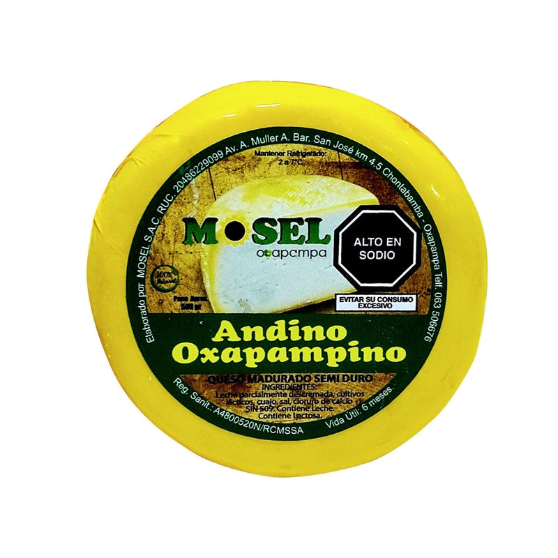 Queso Andino Mosel 450g x unidad