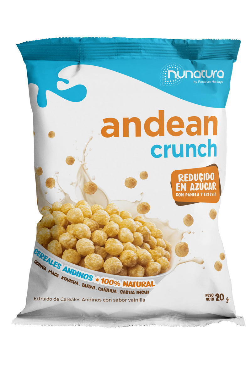 Cereal Andean Crunch Vainilla Nunatura 24und x 20g