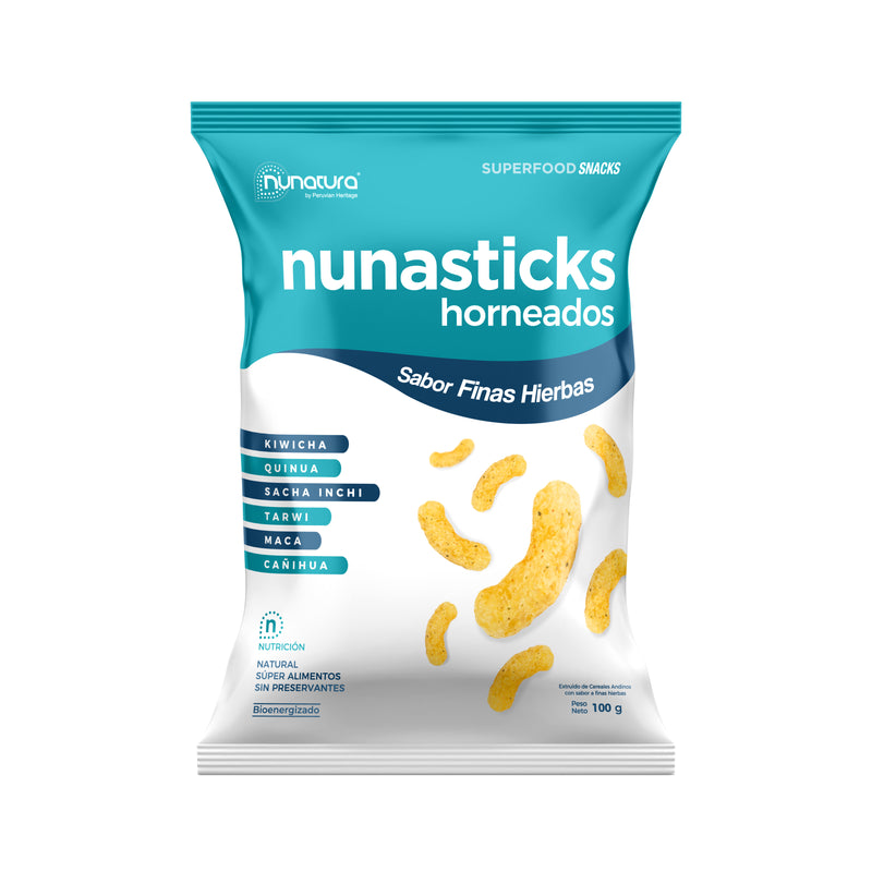 Snacks Superfoods Finas Hierbas NunaStick 100g