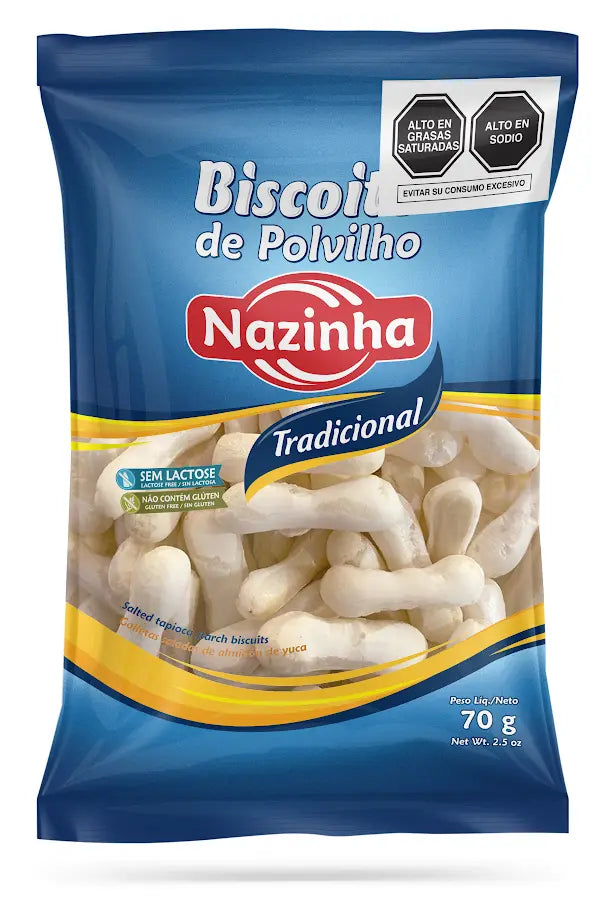 Galletas Saladas De Almidon De Yuca Sabor Tradicional NAZINHA 70gr