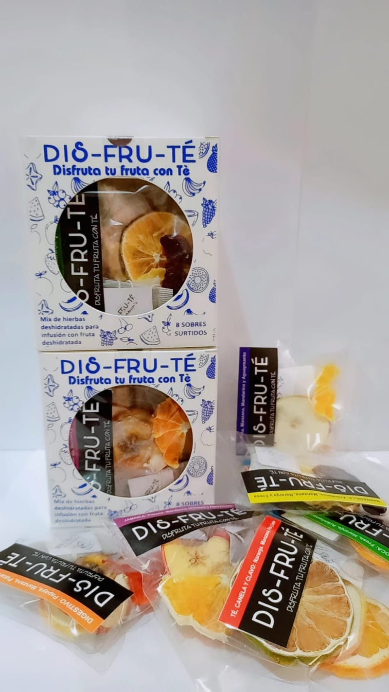 Mix de hierbas y frutas deshidratadas para infusiòn Dis Fru Tè  8 sobres surtido