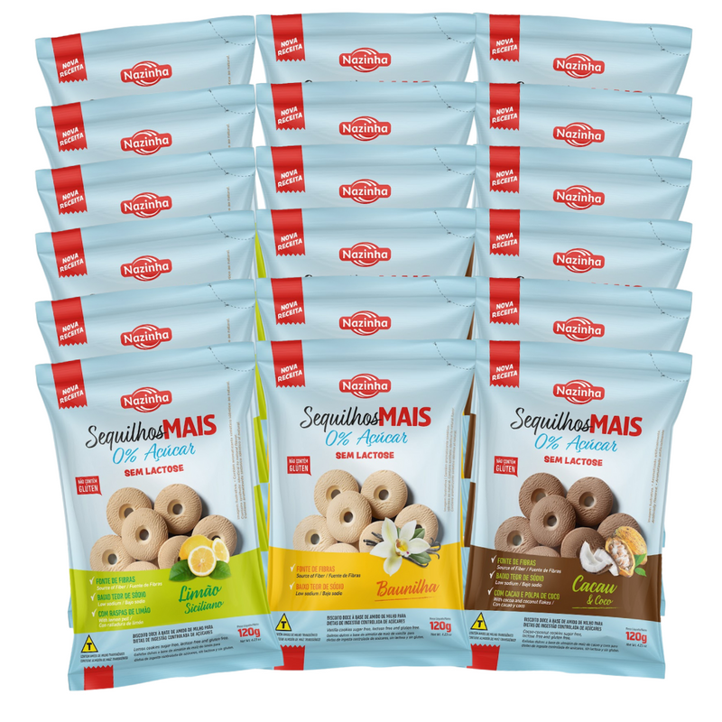 Pack Galletas Nazinha linea 0% Azucar 30 productos