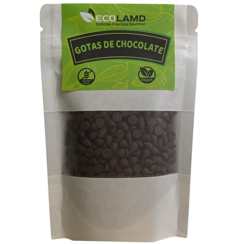 Gotas de Chocolate Semi dulce 55% Cacao Ecolamd bolsa 200g