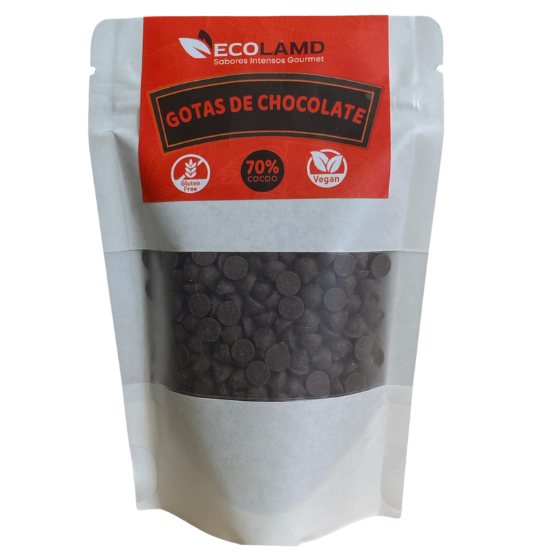 Gotas de Chocolate Bitter 70% Cacao Ecolamd bolsa 200g