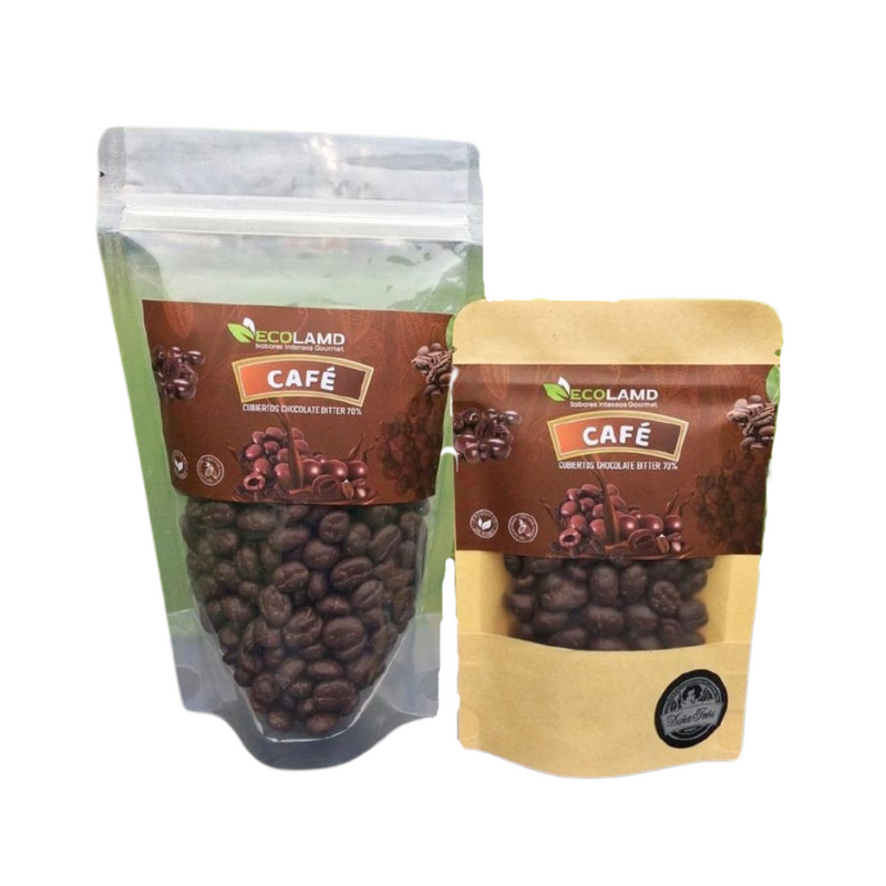 Nibs de Café bañado en Chocolate Bitter 70% Ecolamd bolsa  200g