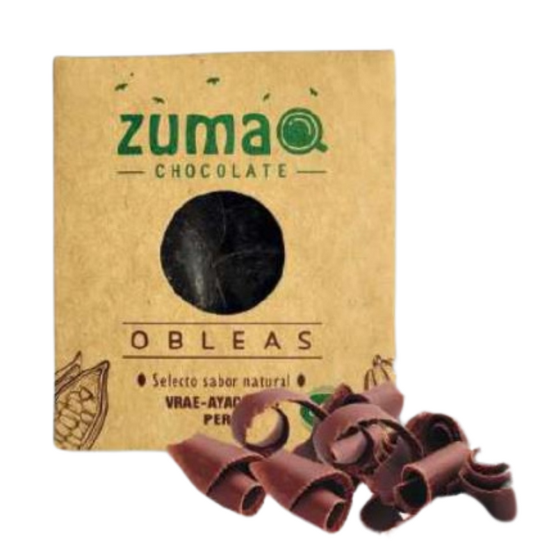 Chocolate 55% Cacao en Obleas Artesanal Zumaq 80gr