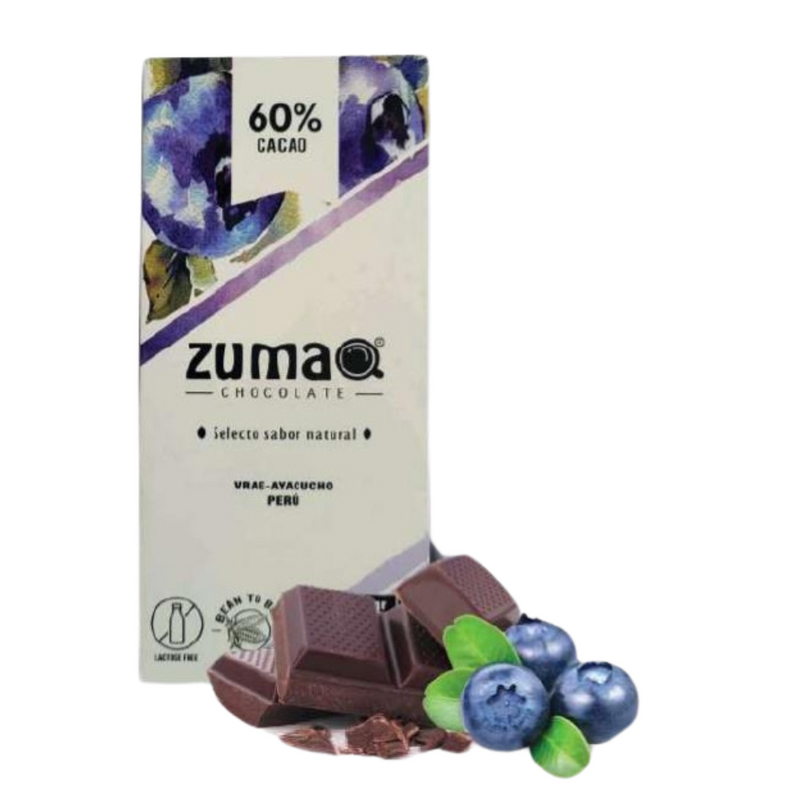 Chocolate 60% Cacao Bitter con Arandanos Zumaq 40gr