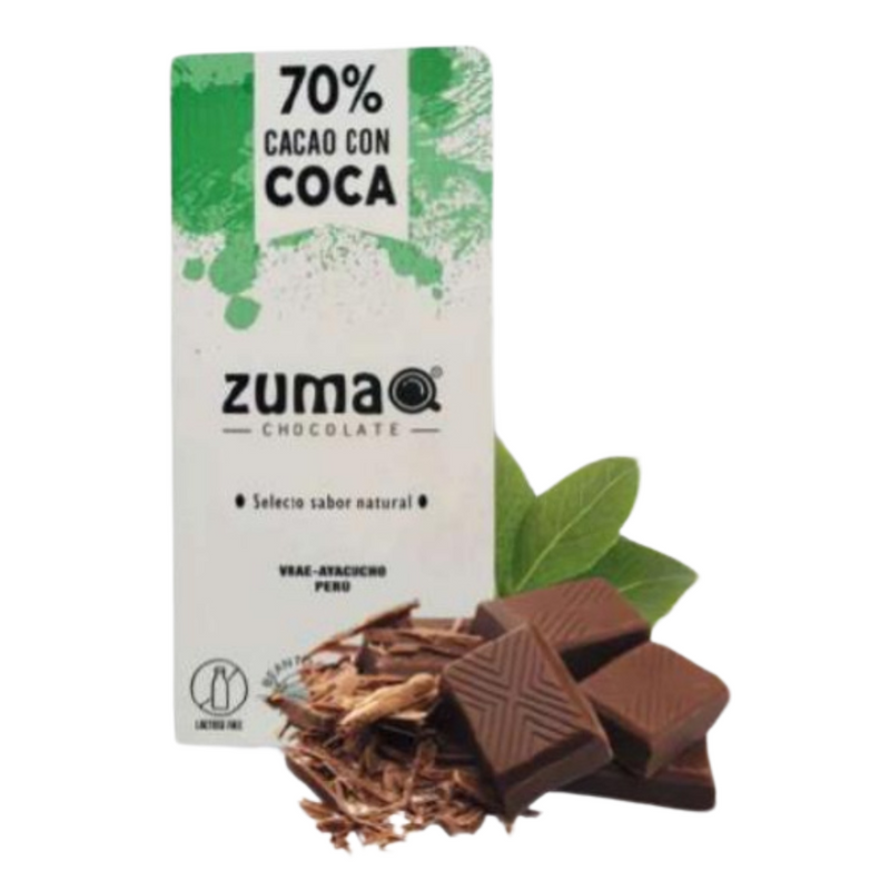 Chocolate 60% Cacao Bitter con Coca Zumaq 80gr