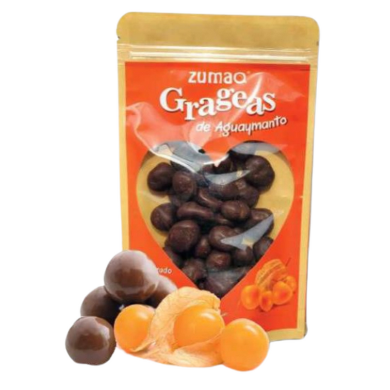 Grageas de Aguaymanto 55% Cacao Zumaq 100gr