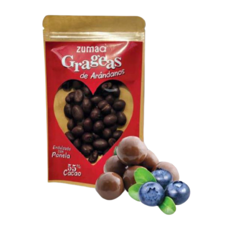 Grageas de Arandanos 55% Cacao Zumaq 100gr