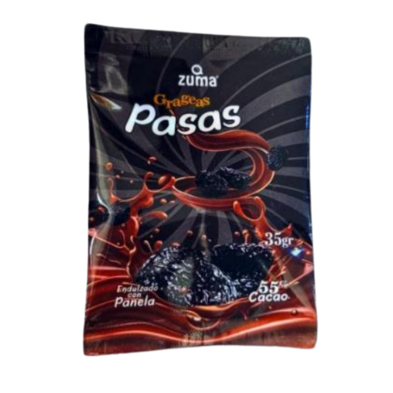 Grageas de Pasas 55% Cacao Zumaq 35g