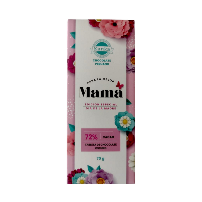 Chocolate 72% cacao Para la Mejor Mama Kanka 70g