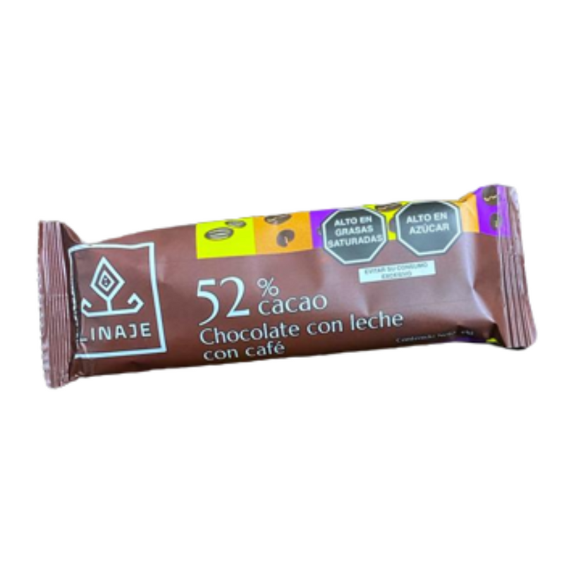 Barras de Chocolate con leche con café Linaje Pack 10 x 45g