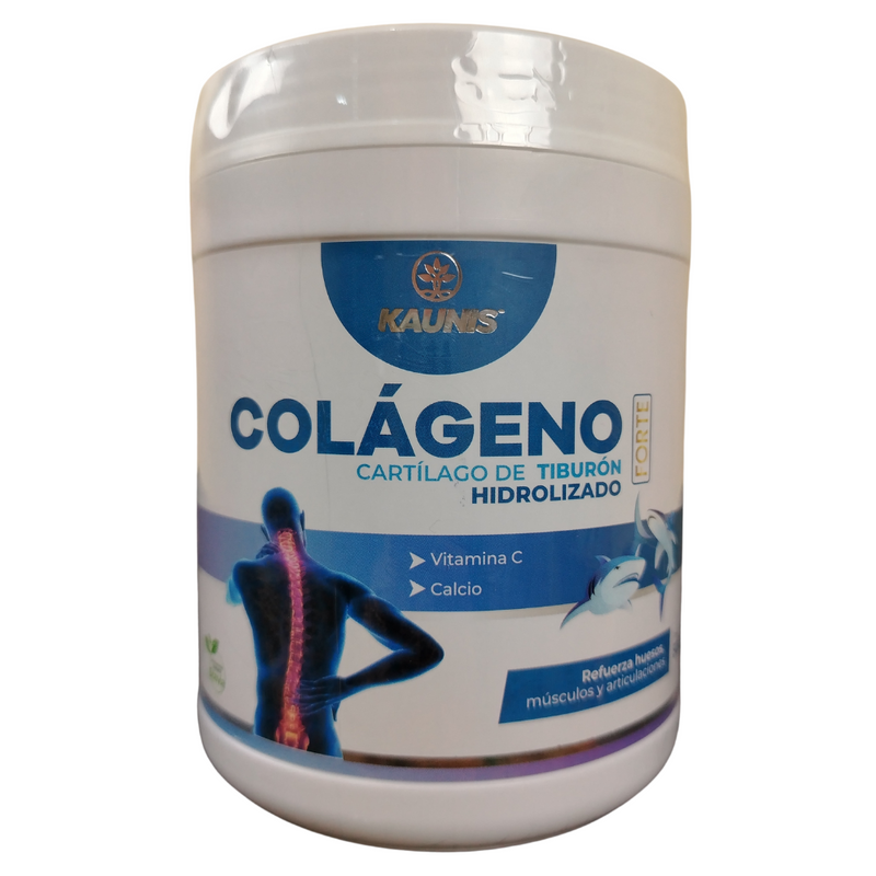 Colágeno Hidrolizado Premium con Cartilago de Tiburon (Vitamina C y Calcio) Kaunis 300g