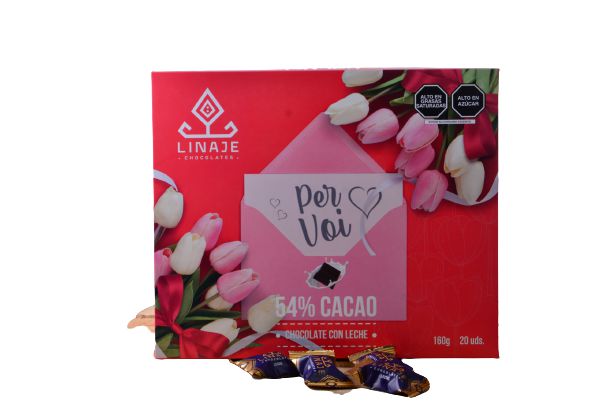 Bombones Chocolate Linaje Estuche 160g - 20 x 8g