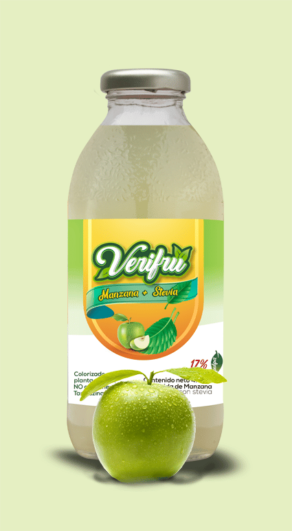 Bebida de Manzana con Stevia Verifru Pack 12 x 475ml