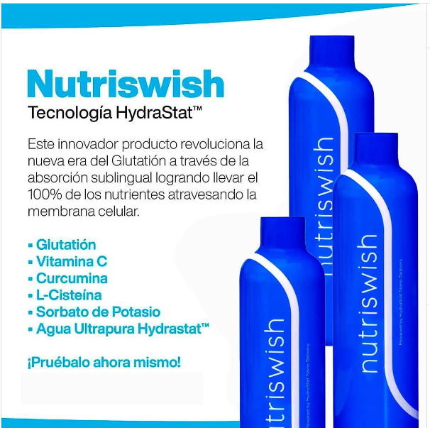 Pack Multivitaminico líquido dietético con glutatión, L-cystine y curcumina NutriSwish 2 x 10 oz