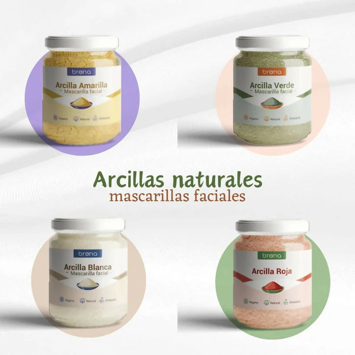 Mascarilla facial Arcilla Roja natural Brana 50g