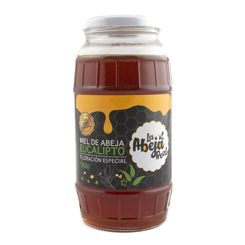 Miel de Abeja pasteurizada floración Eucalipto La Abeja Real 1Kg