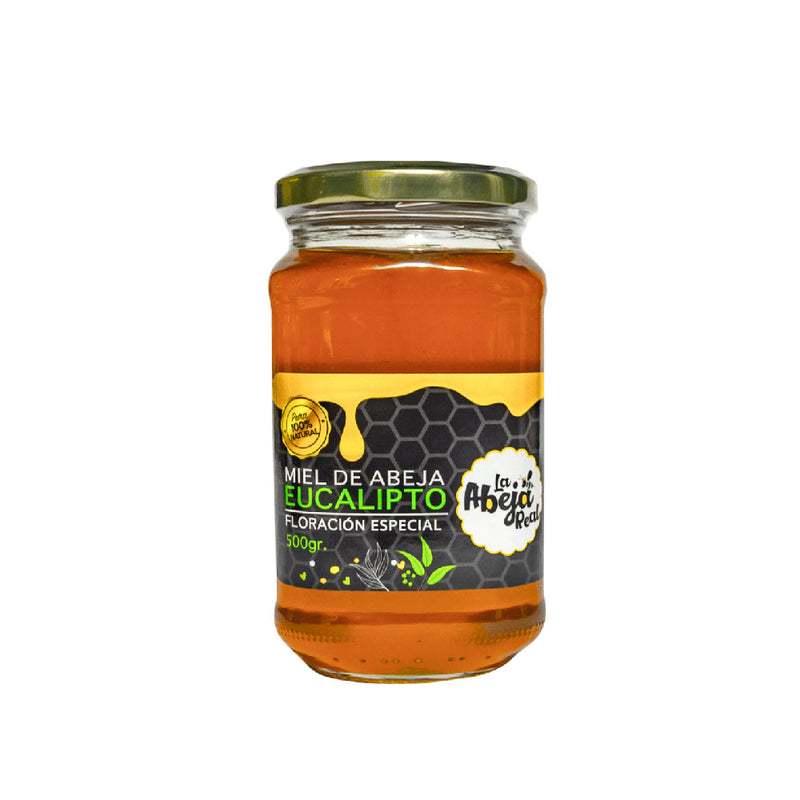 Miel de Abeja pasteurizada floración Eucalipto La Abeja Real 500g