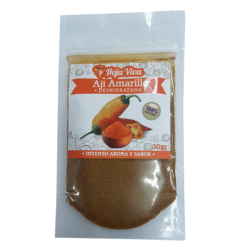 Aji Amarillo Deshidratado Hoja Viva Doypack 30g