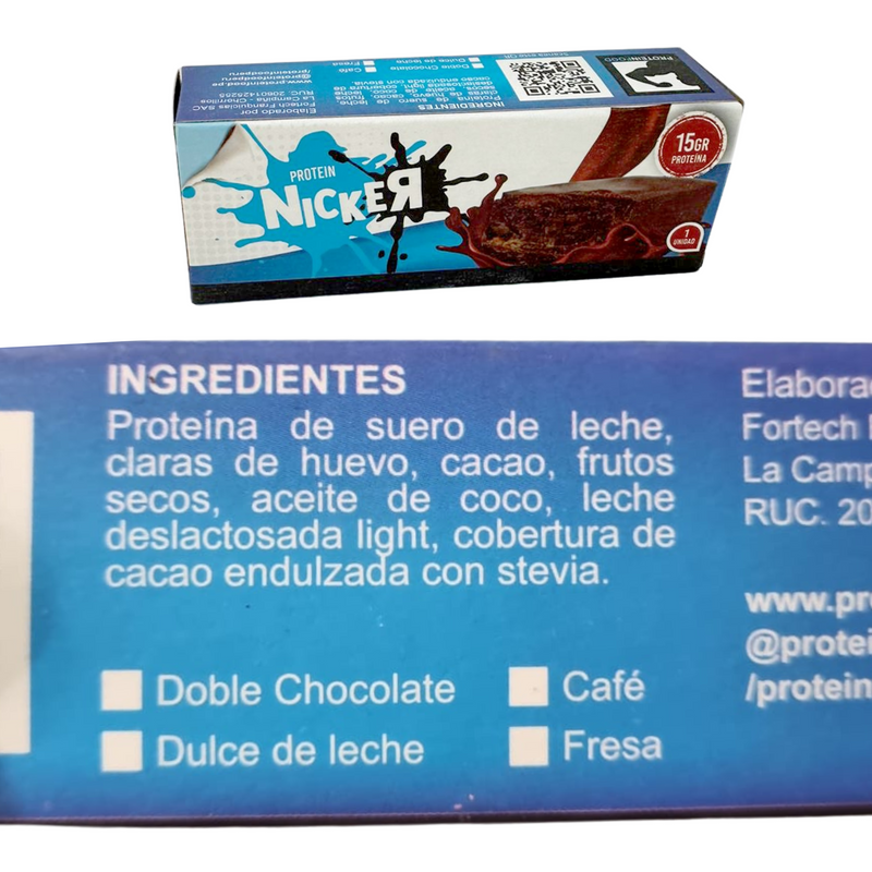 Barra Protein Nicker con Limón Protein Food 150g | 15g Proteína