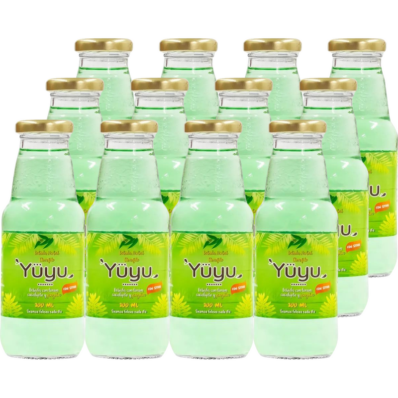 Pack Bebida herbal con limon, eucalipto y jengibre Yuyu 12 x 300ml