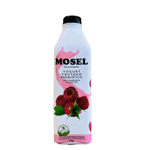 Yogurt Probiótico de Frambuesa Mosel 1Lt