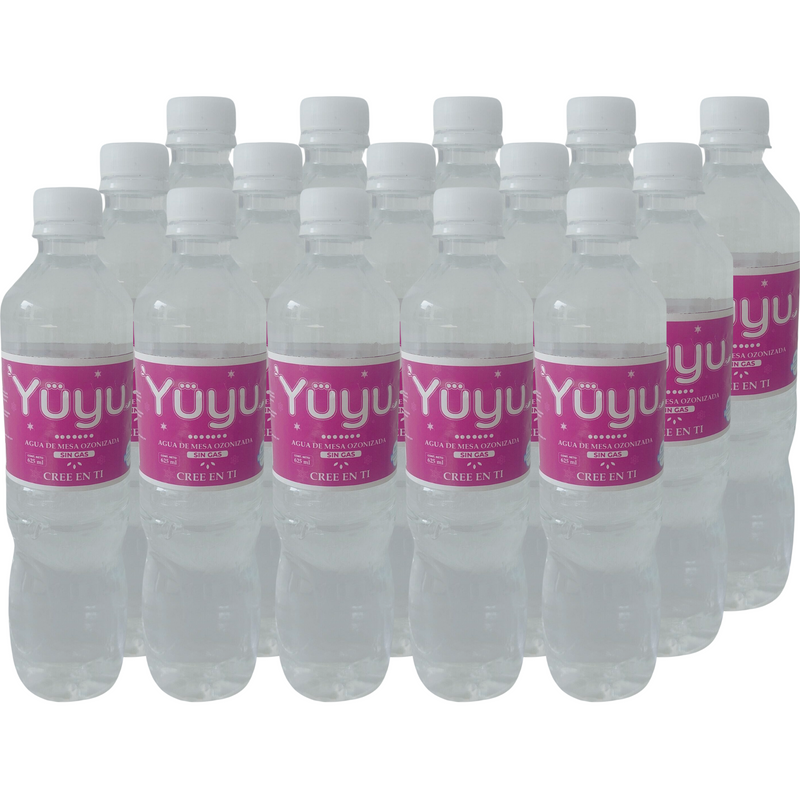 Pack Agua Ozonizada sin gas Yuyu 15 x 625ml