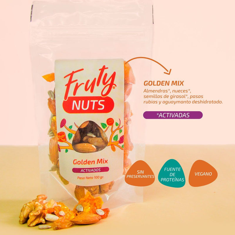 Frutos activados Golden Mix Fruty 100 g